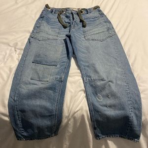 Free People barrel jeans